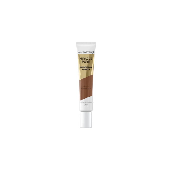 Max Factor Miracle Pure Golden Glow Cream Bronzer - 002 Medium-to-Deep