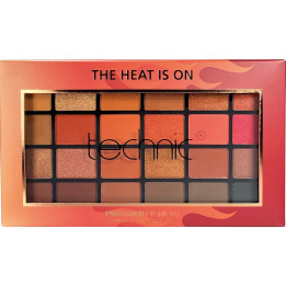 Technic 24-Colour Pressed Pigment Eyeshadow Palette — The Heat Is On