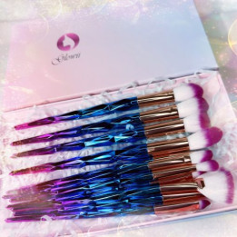 Glowii 12pcs Unicorn Diamond Makeup Brush Set (Gift Box)