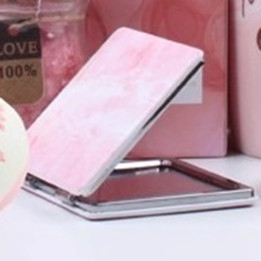 Pink Marble Compact Mirror