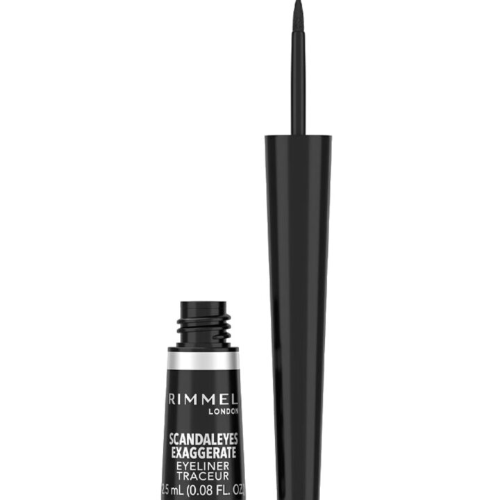 Rimmel Exaggerate Liquid Eyeliner - 001 Black | Luxe Glow UK